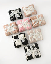 Load image into Gallery viewer, Checkered Plush Blanket | Latte