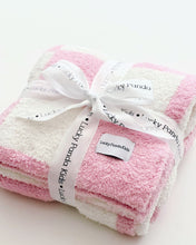 Load image into Gallery viewer, Checkered Plush Blanket | Pink