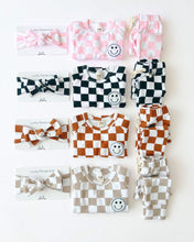 Load image into Gallery viewer, Checkered Smiley Lounge Set | Black