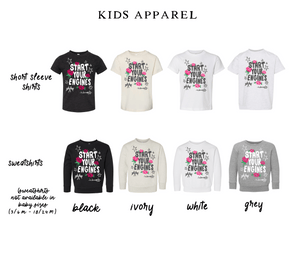 Kids Start Your Engines Apparel
