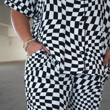 Load image into Gallery viewer, B&amp;W Wavy Checker | Women&#39;s Flare Set