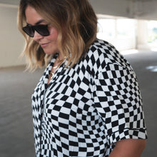 Load image into Gallery viewer, B&amp;W Wavy Checker | Women&#39;s Flare Set