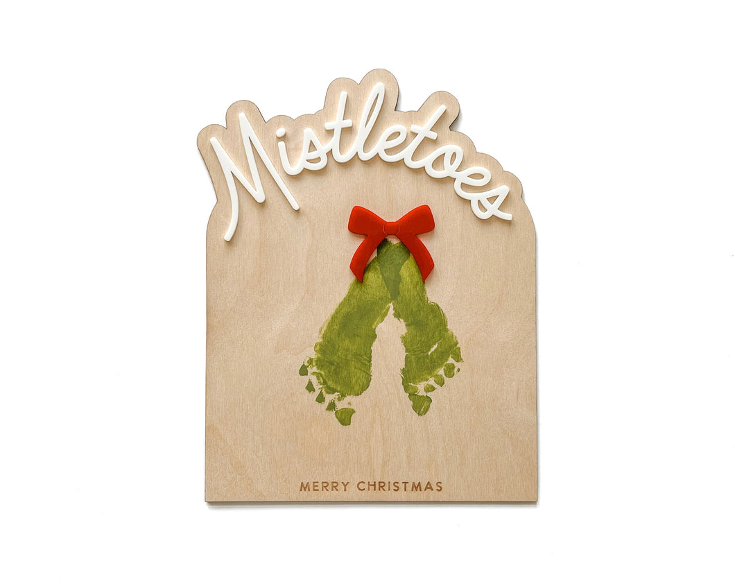 DIY MISTLETOE  FOOTPRINT