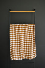 Load image into Gallery viewer, Gingham Muslin Swaddle Blanket