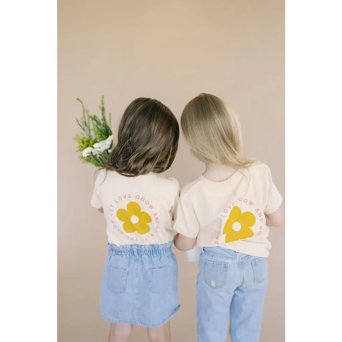 Let Love Grow & Go With The Flow Graphic T-Shirt