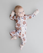 Load image into Gallery viewer, Bamboo Zip Romper | Milk &amp; Cookies