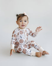 Load image into Gallery viewer, Bamboo Zip Romper | Milk &amp; Cookies