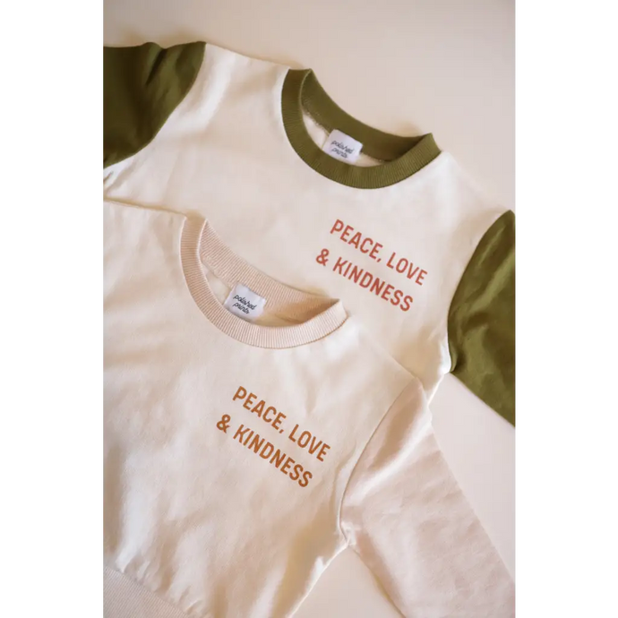Peace, Love and Kindness Pullover for Kids