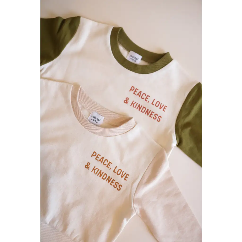Peace, Love and Kindness Pullover for Kids