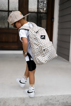 Load image into Gallery viewer, Full Size Tan Checkered Backpack