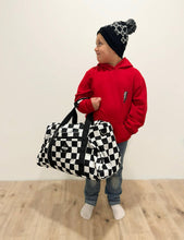 Load image into Gallery viewer, Black Check Weekender