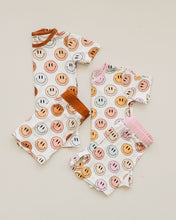 Load image into Gallery viewer, Smiley Bamboo Two Piece Shorts Set | Copper