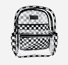 Load image into Gallery viewer, Kids Clear Checkered Backpack