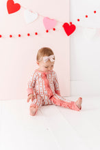 Load image into Gallery viewer, Vintage Valentine Ruffle Romper
