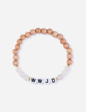 Load image into Gallery viewer, WWJD Wooden Letter Bracelet