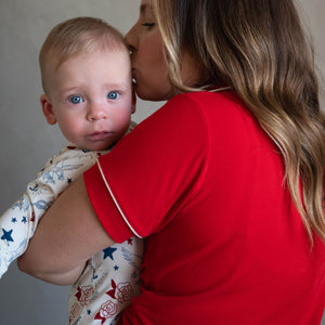 Vintage Americana | Bamboo Zip Romper